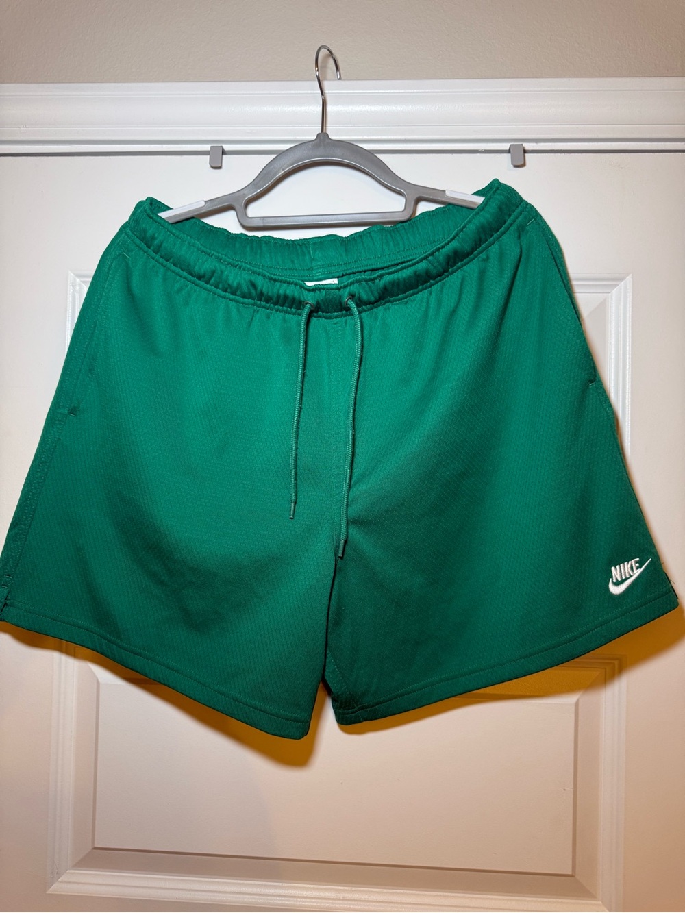 Nike Men's Emerald Green Athletic Shorts with Drawstring